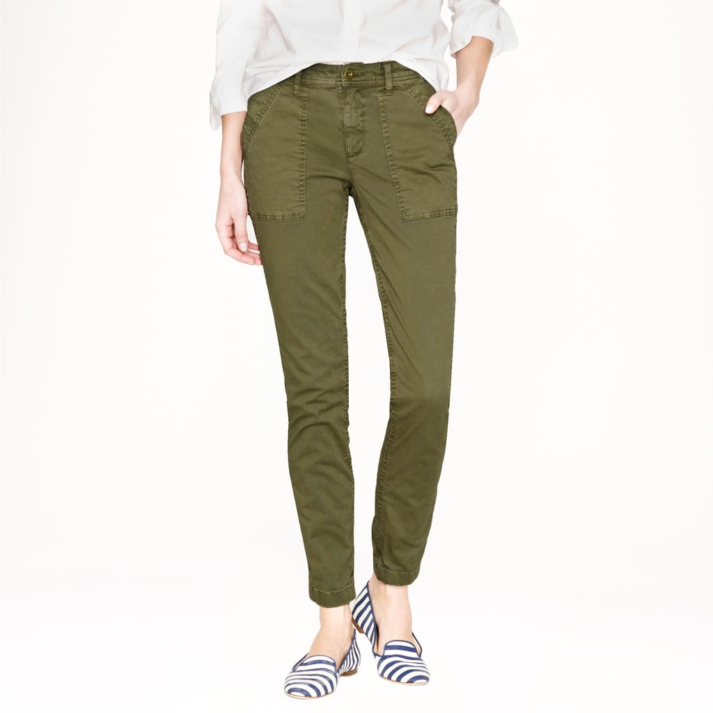 J.Crew Skinny Washed Twill Utility Pant