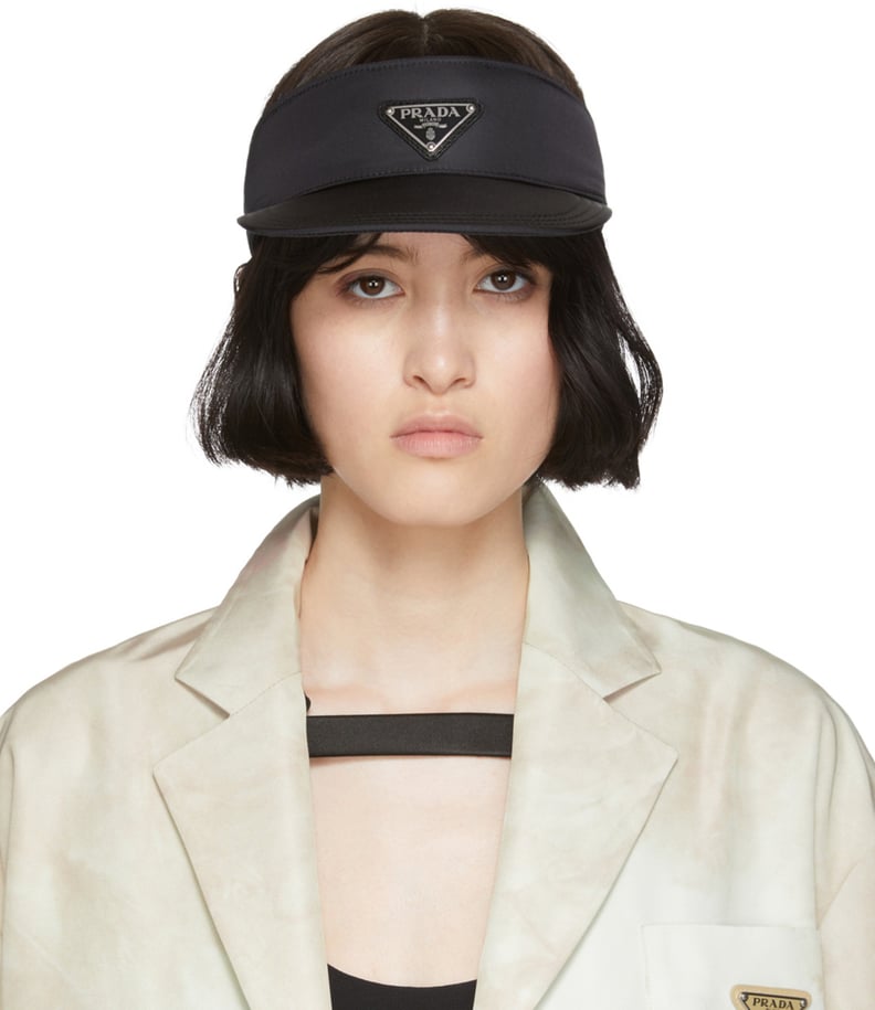 Prada Black Nylon Visor