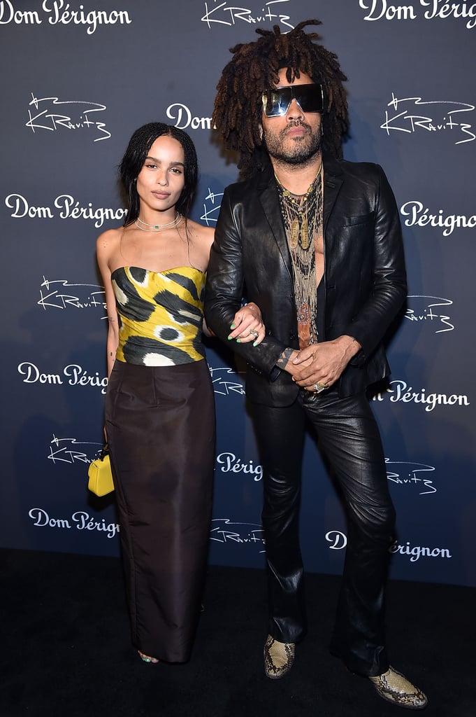 Zoë Kravitz and Lenny Kravitz at Exhibition Opening 2018