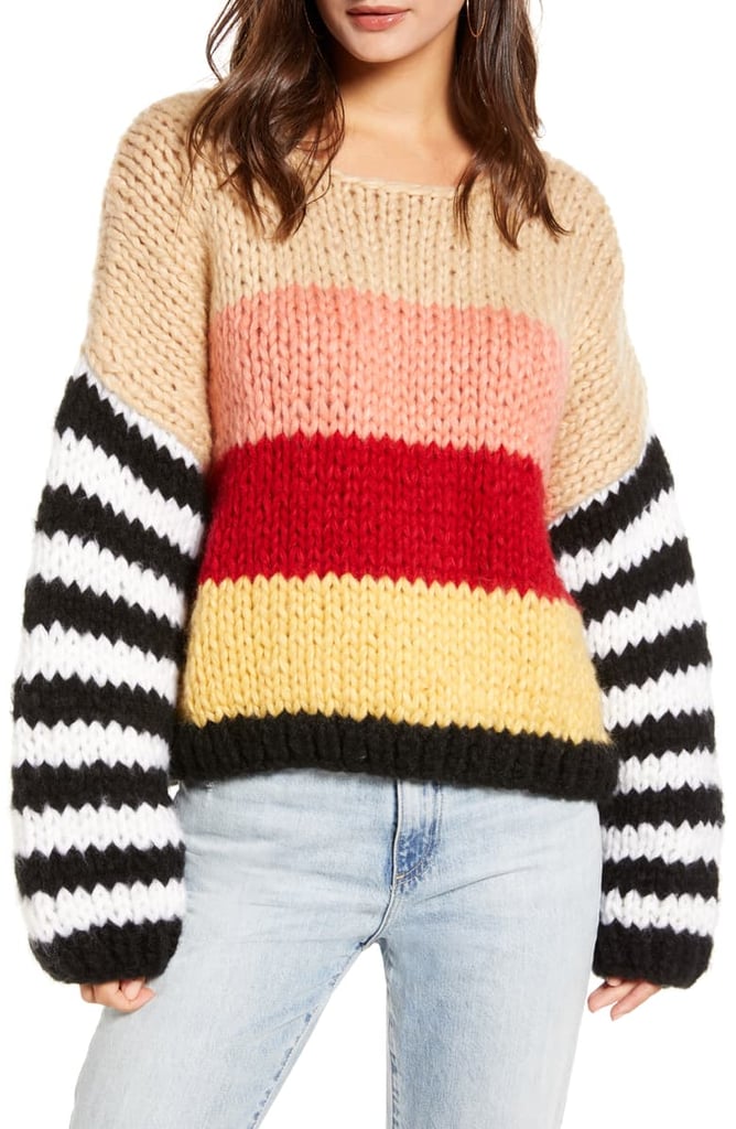 BLANKNYC Sweetheart Stripe Sweater