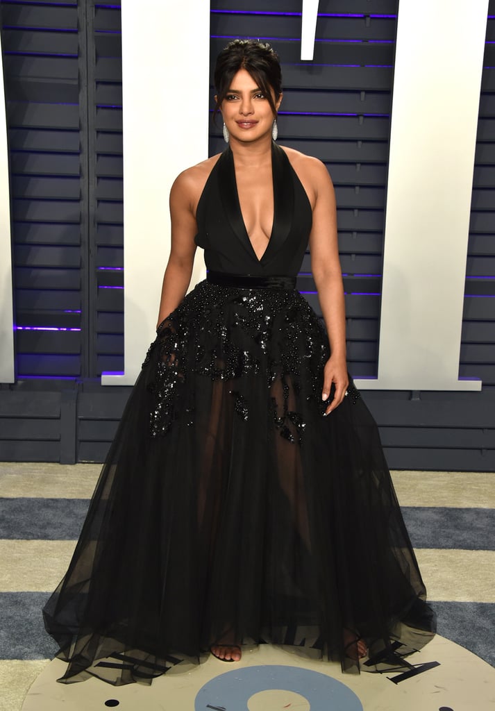 Priyanka Chopra Elie Saab Dress at Vanity Fair Oscars Party