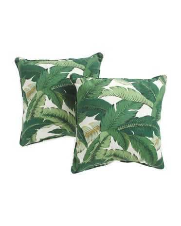 Set of 2 18" Indoor/Outdoor Pillows ($20)