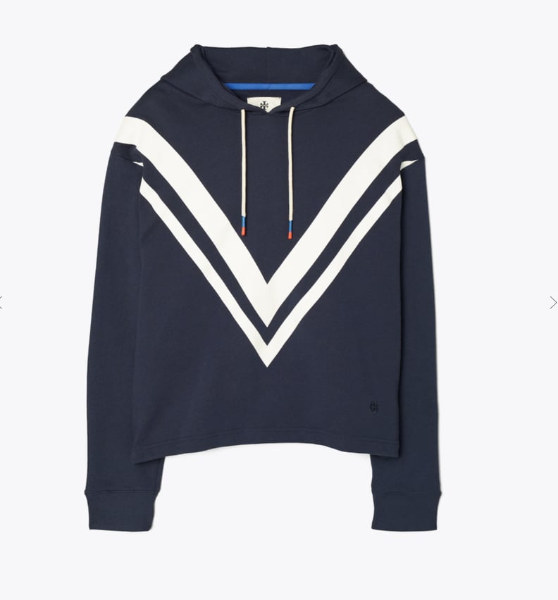 Tory Burch French Terry Chevron Hoodie