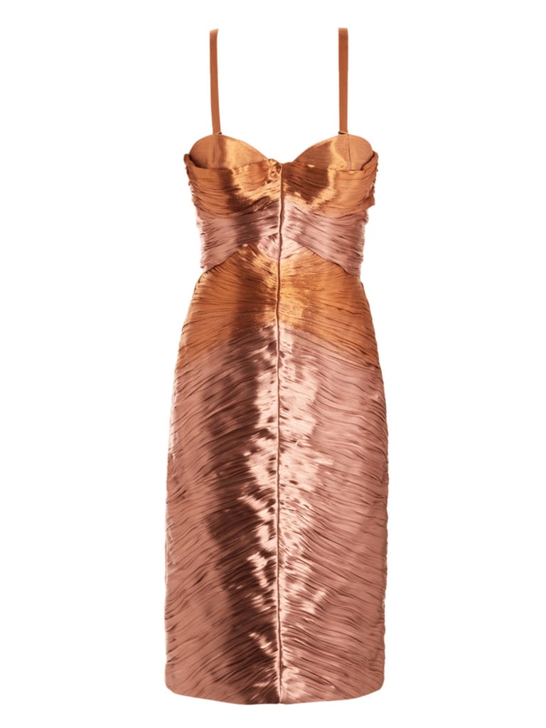 Burberry Metallic Lamé Pleated Bustier Dress ($5,012)