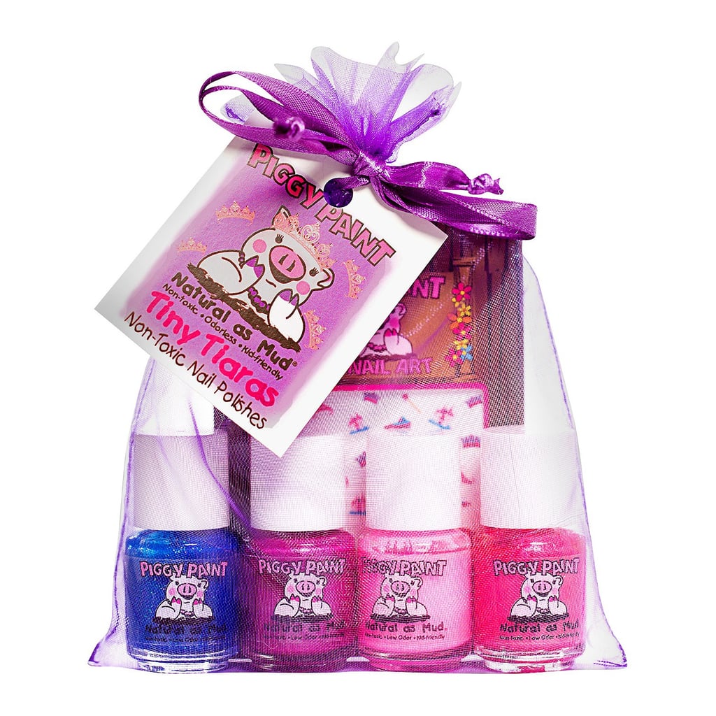 Piggy Paint Tiny Tiaras NonToxic Nail Polish & Nail Art Set Kids