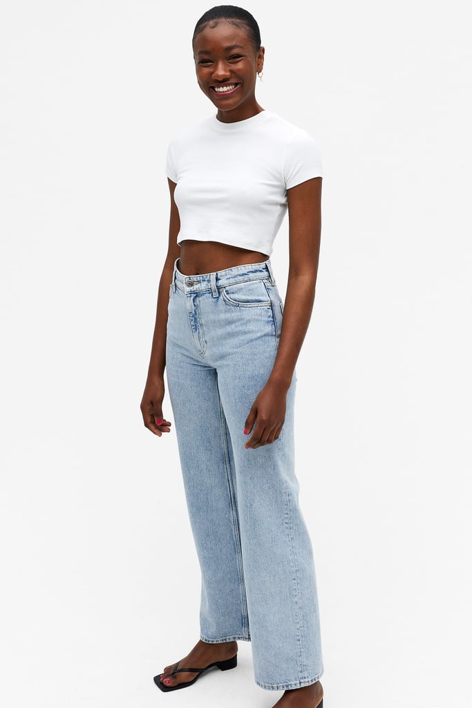 Monki Ribbed Crop Top