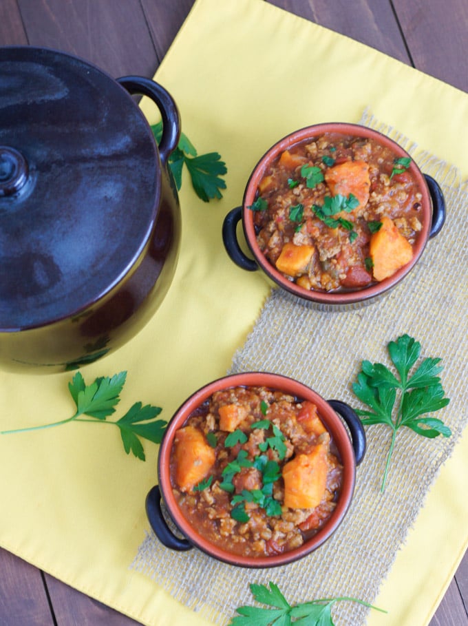 Slow-Cooker Turkey and Sweet Potato Chili