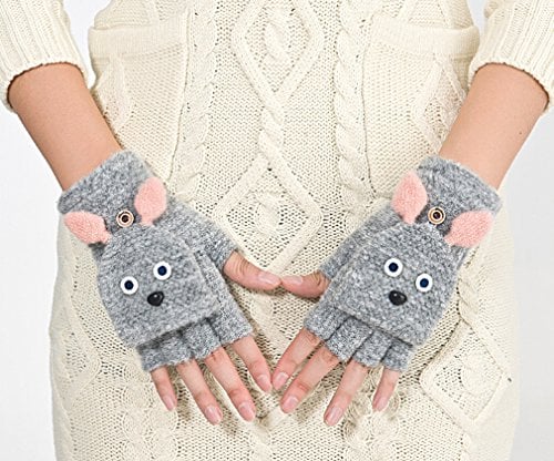 Greenery Rabbit Convertible Gloves