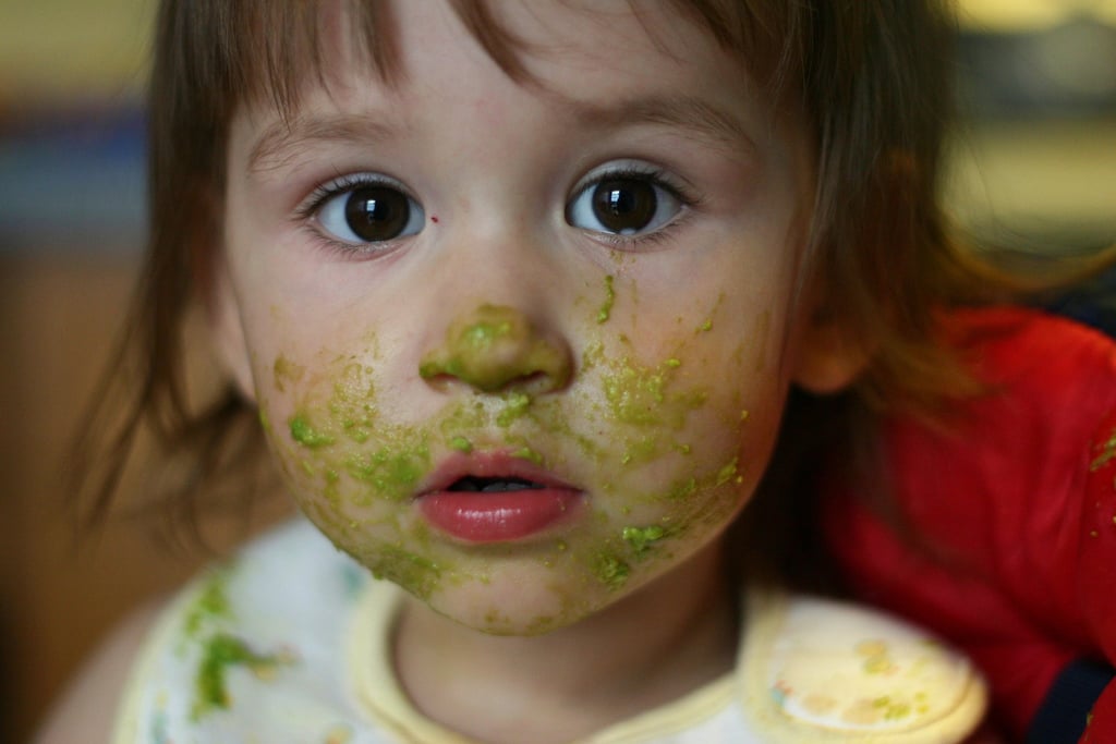 The time she insisted on feeding herself.