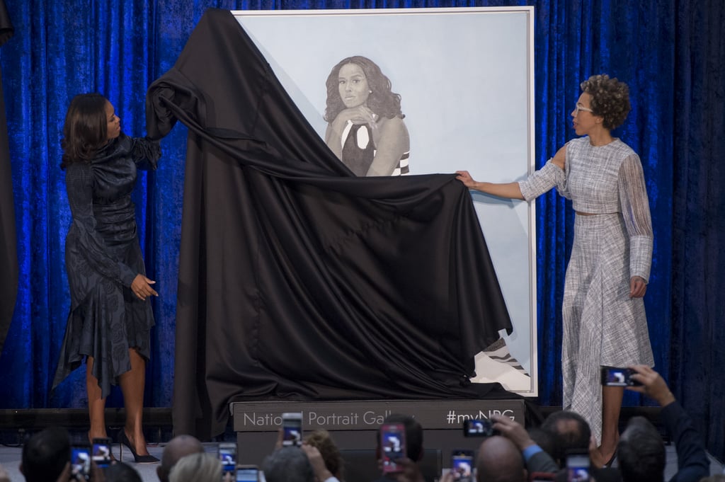 Michelle Obama's Blue Dress at Portrait Unveil