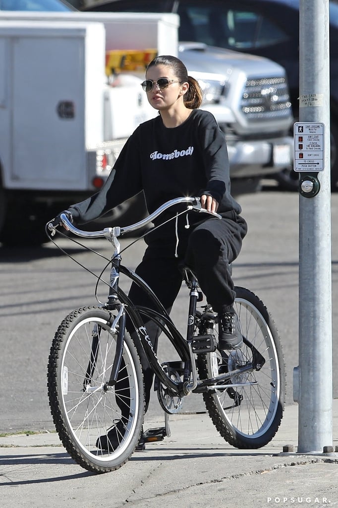 Selena Gomez Wears Sub Urban Riot "Homebody" Sweatshirt