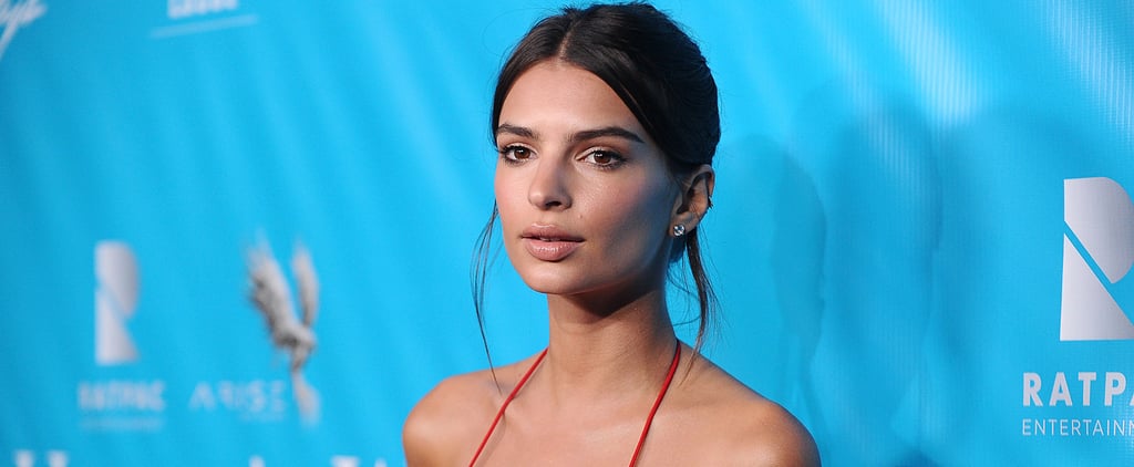 Emily Ratajkowski Red Alexandre Vauthier Dress 2016