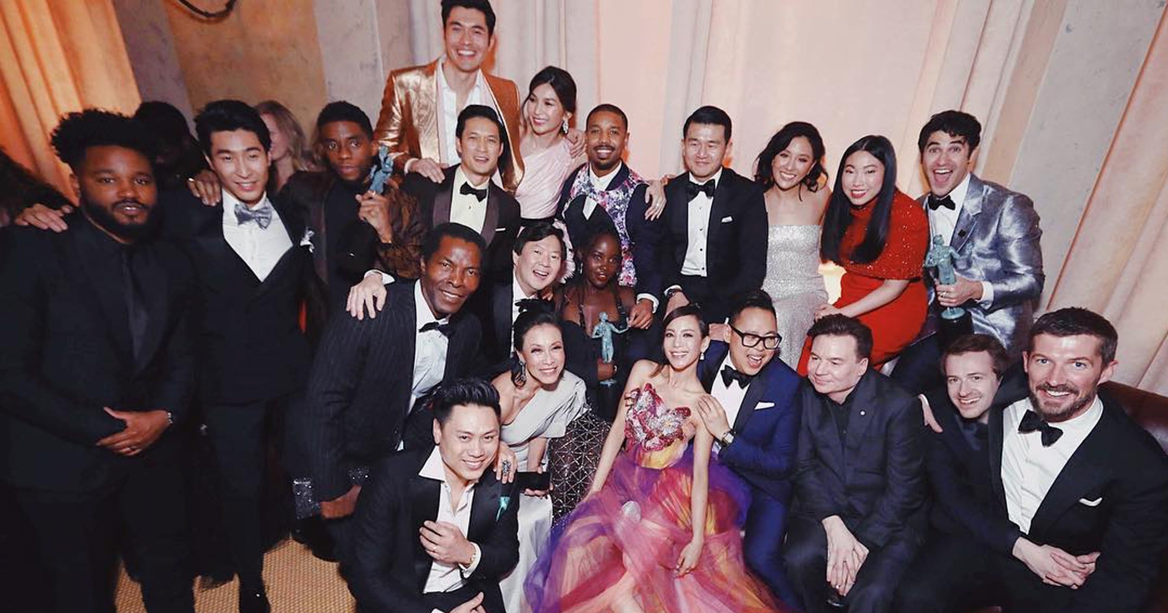Black Panther and Crazy Rich Asians Casts SAG Awards Photo PS Celebrity(01)