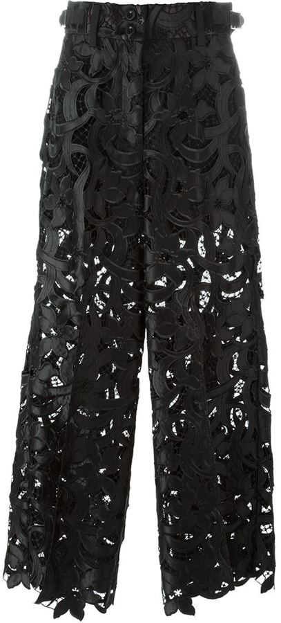 Sacai floral lace trousers ($1,671)