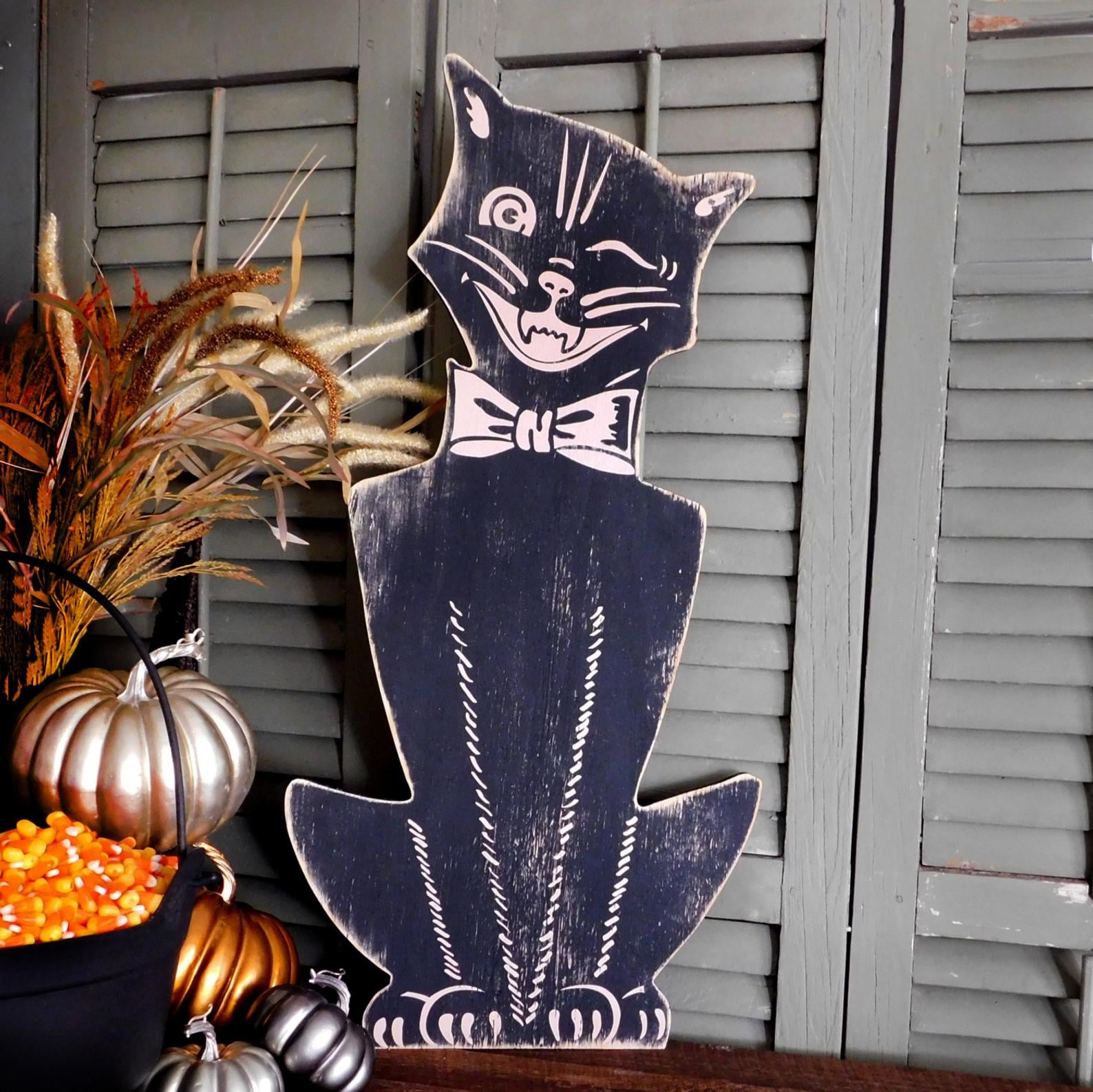 Retro Halloween Cat Yes Etsy Has Fangtastic Halloween