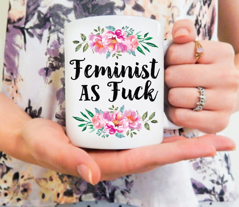 Stay Warm By Burning Down the Patriarchy - Funny Feminist - Mug