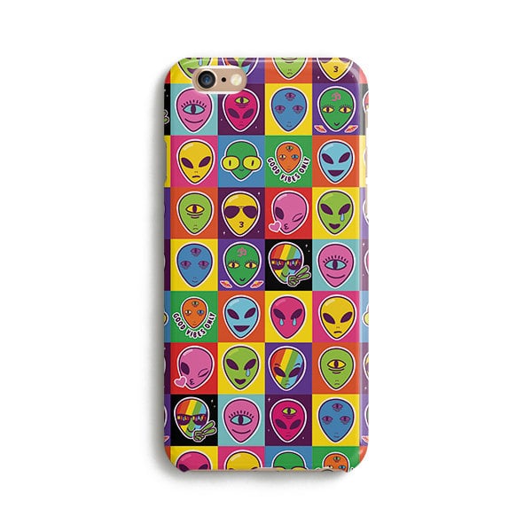 Different vibrant aliens iPhone Case ($17)