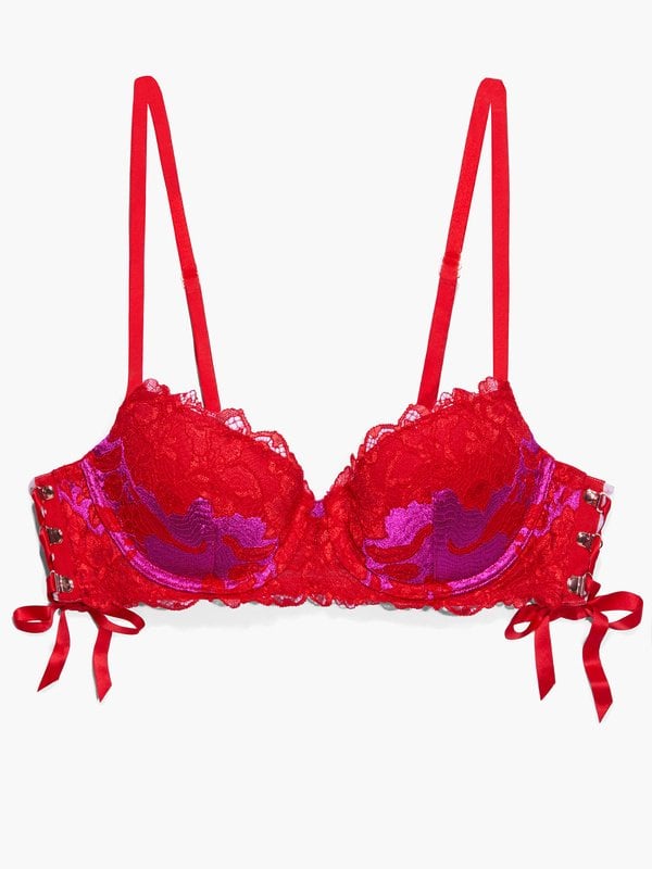 Savage X Fenty Lace'd Up Padded Low Balconette Bra