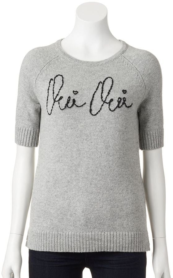 Elle "Oui Oui" Crop Sweater