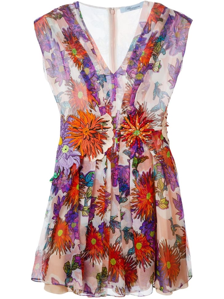 Blumarine Flared Floral Dress ($2,976) | Selena Gomez Good For You ...