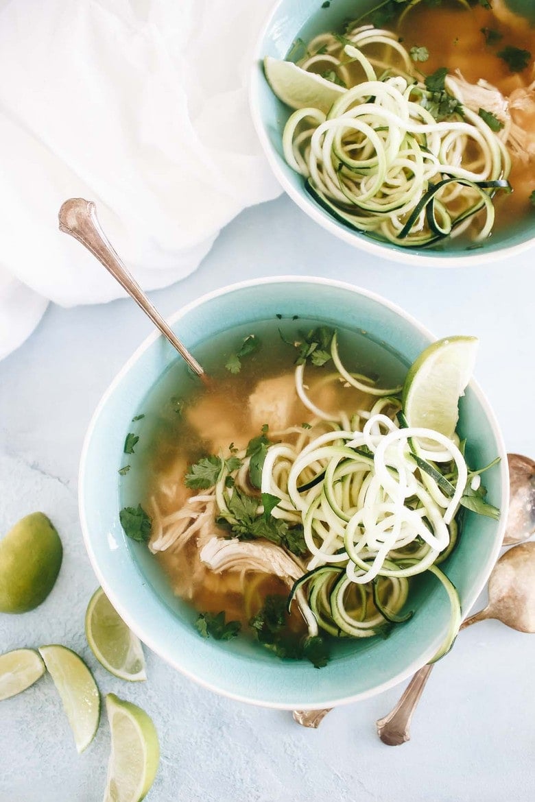 Slow-Cooker Paleo Chicken Pho With Zoodles