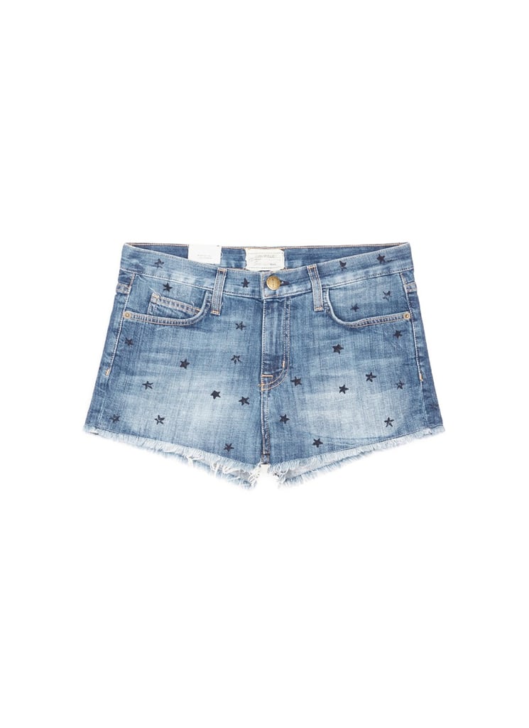 Current/Elliott The Boyfriend Star Print Cutoff Denim Shorts ($200)