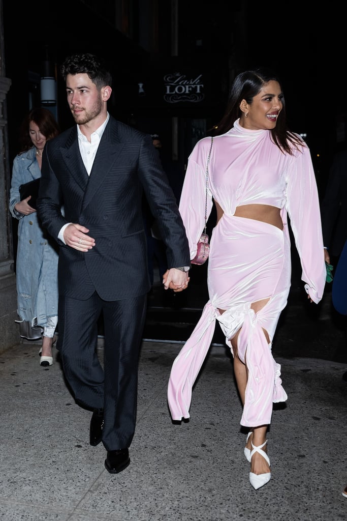 Priyanka Chopra Wears Pink Cutout Dress For NYC Date Night