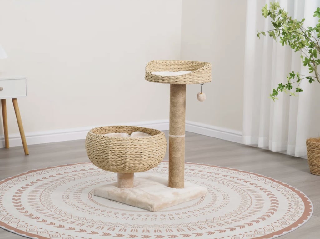 PetPals Handwoven Cat Tree With Perches Scratching Post
