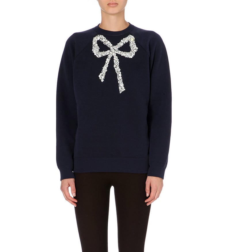 Marc Jacobs Jewelled-Bow Jumper