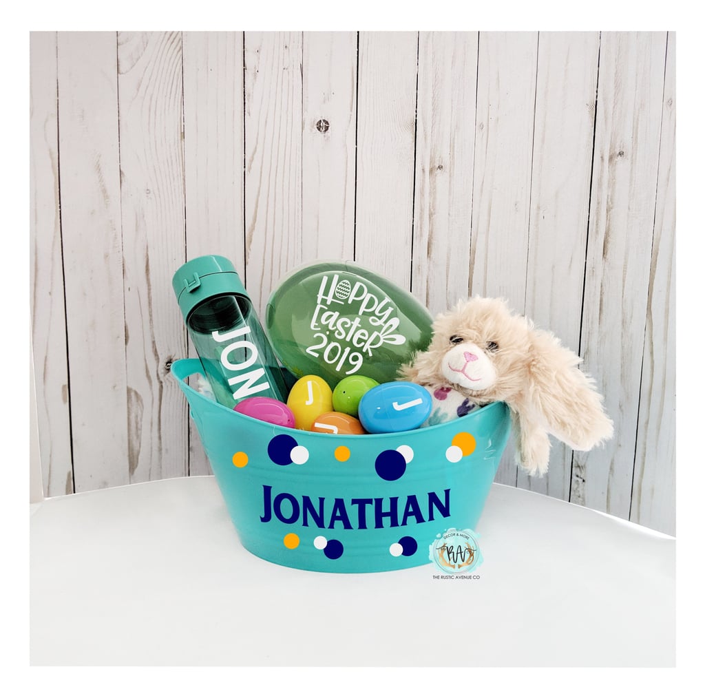 Personalized And Filled Easter Basket Personalized Easter Baskets Popsugar Uk Parenting Photo 6