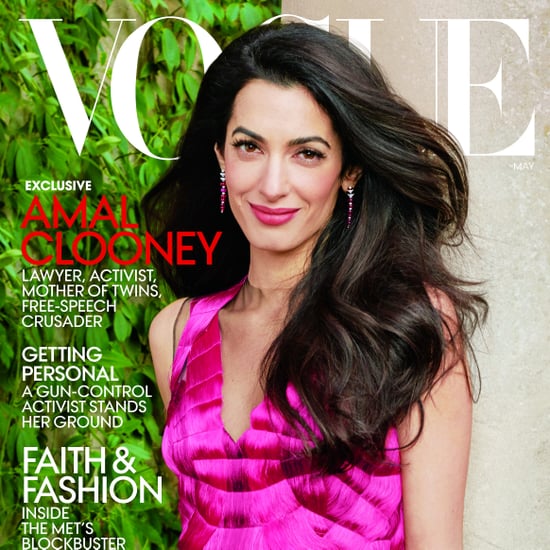 Amal Clooney Wears Coral Lipstick on the Cover of Vogue