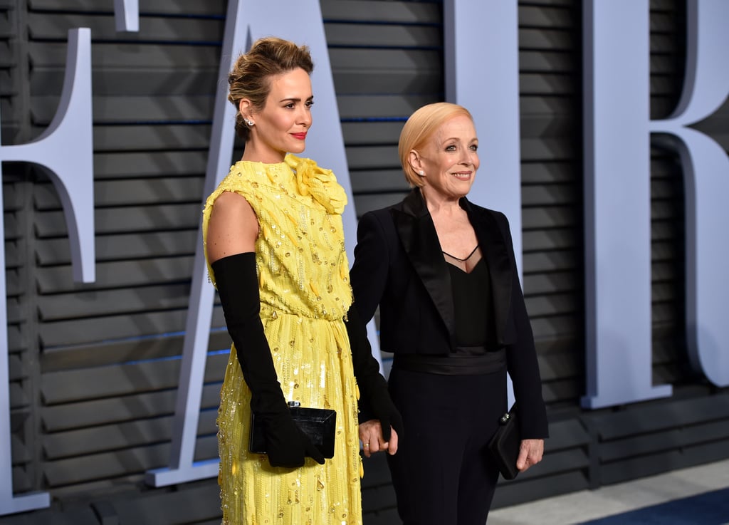 Holland Taylor and Sarah Paulson at Oscars Afterparty 2018