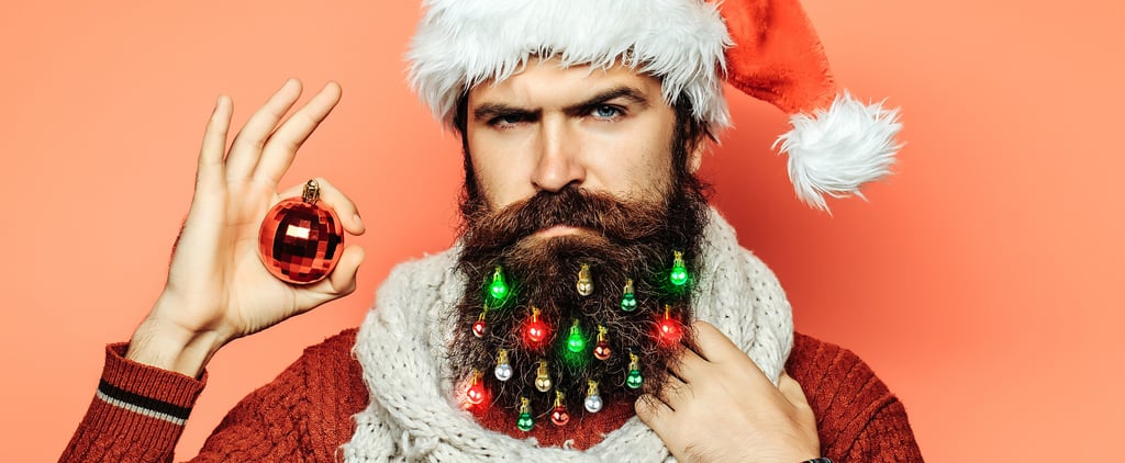 Light-Up Beard Christmas Ornaments