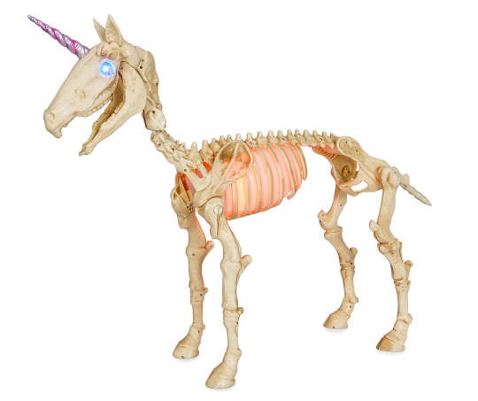 Big Lots Animated Unicorn Skeleton