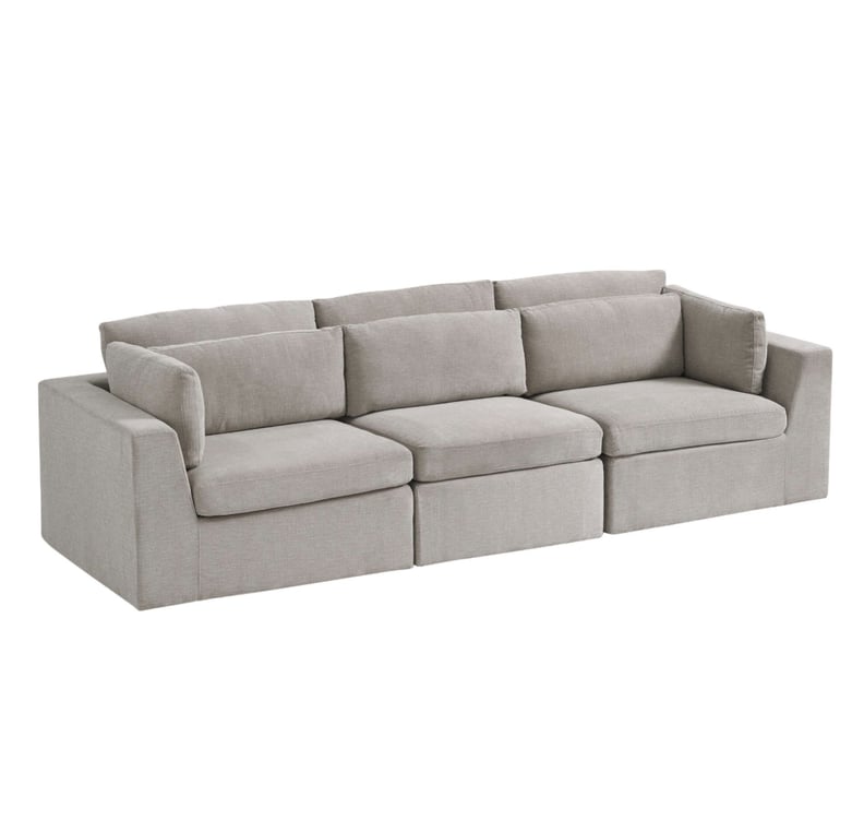 The Best Modular Couch: Cost Plus World Market Gray Emmett 3-Piece Modular Sofa