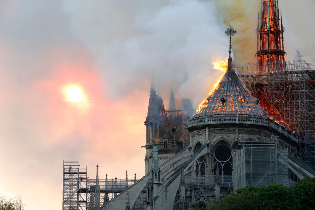 Notre-Dame Cathedral Fire in Paris on April 15, 2019