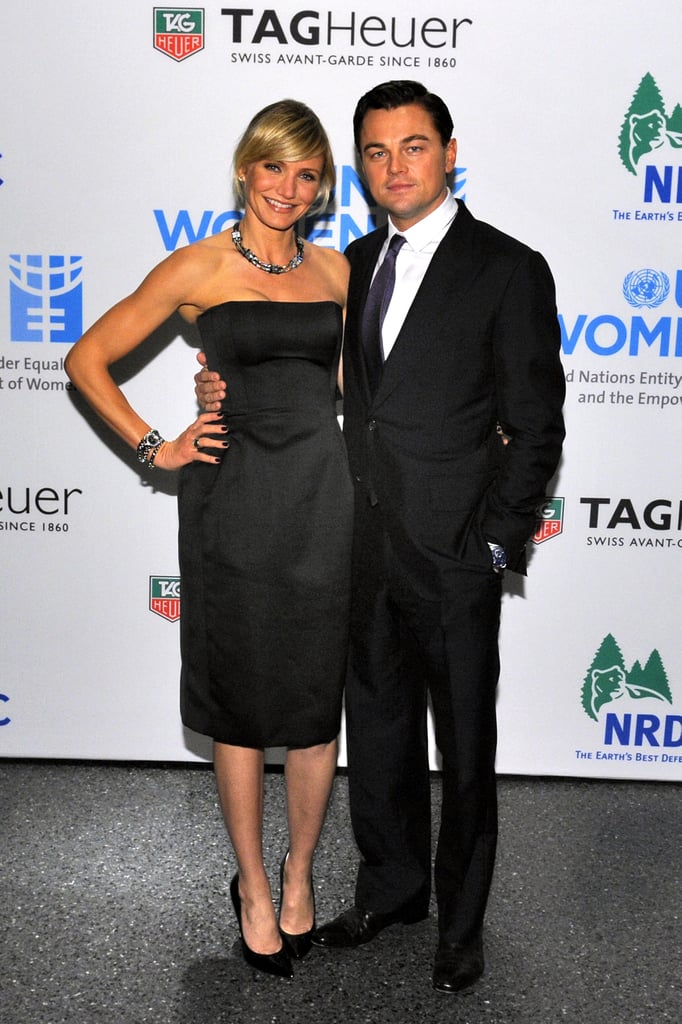 卡梅隆·迪亚兹和利奥在2012年11月参加豪雅表事件。