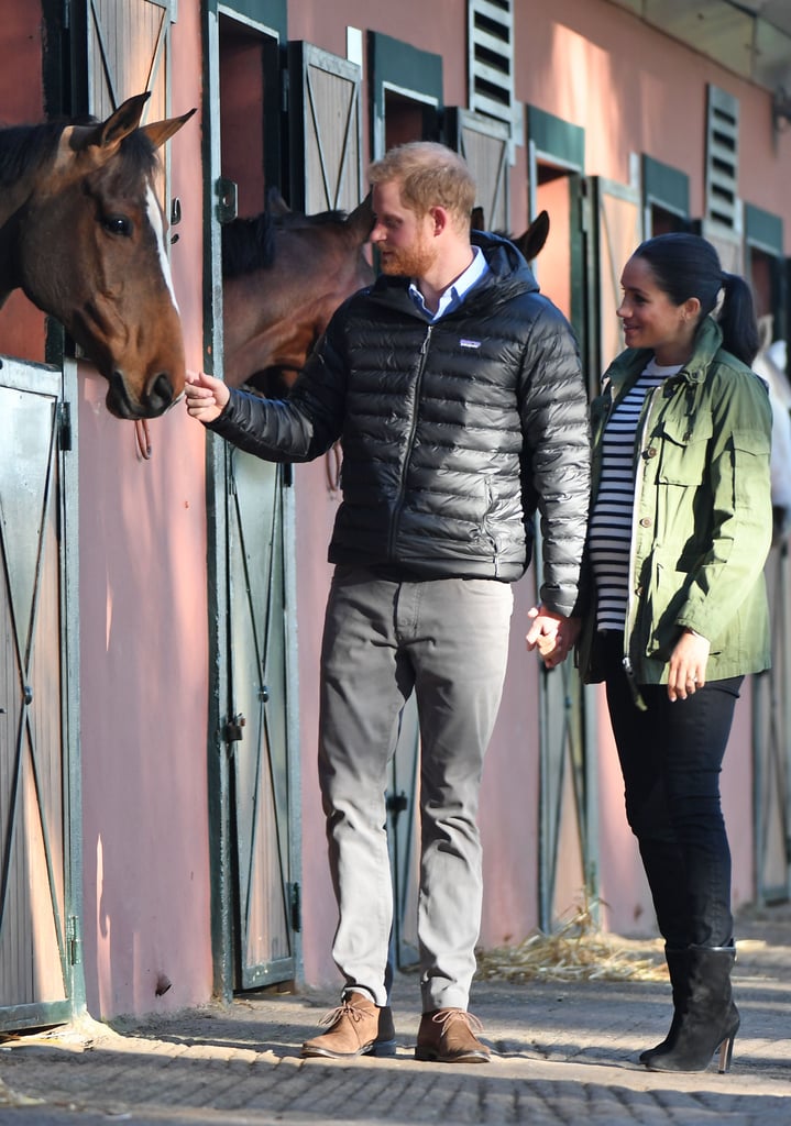 Meghan Markle's Green J.Crew Jacket in Morocco Meghan Markle's Green J.Crew Jacket in Morocco