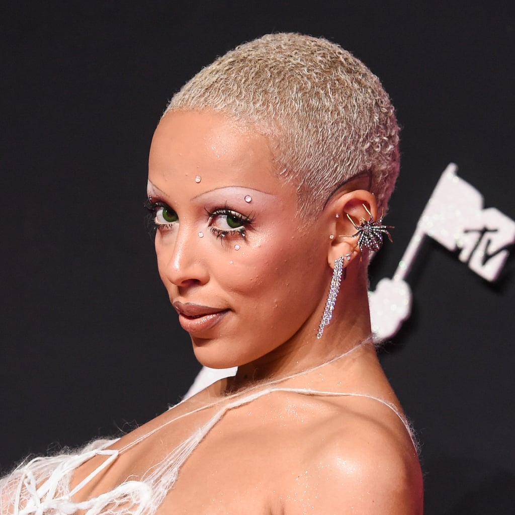 Doja Cat Summons Halloween in a Spiderweb Dress at the VMAs