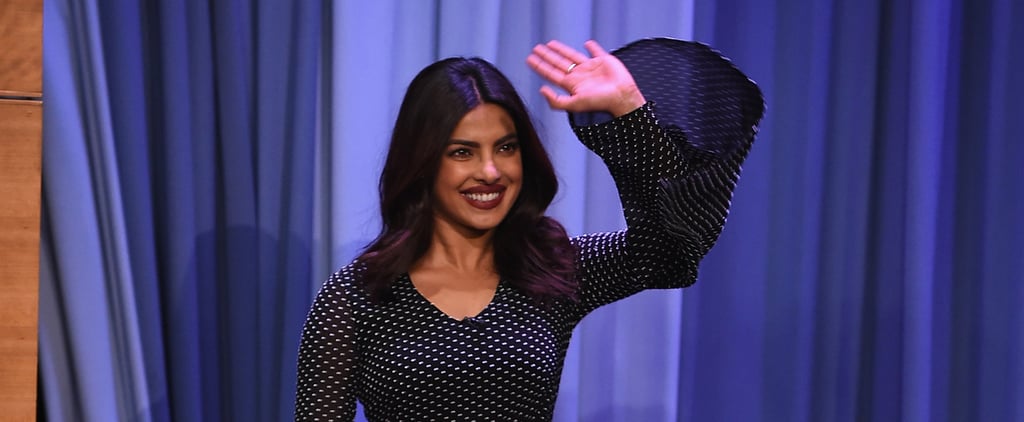 Priyanka Chopra Rosetta Getty Dress on Jimmy Fallon 2016
