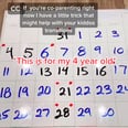 This TikTok Mom's Visual Coparenting Calendar Helps Keep Kids Up to Date and in Control