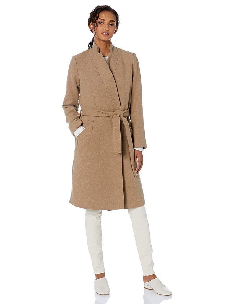 Daily Ritua Wool Blend Belted Coat