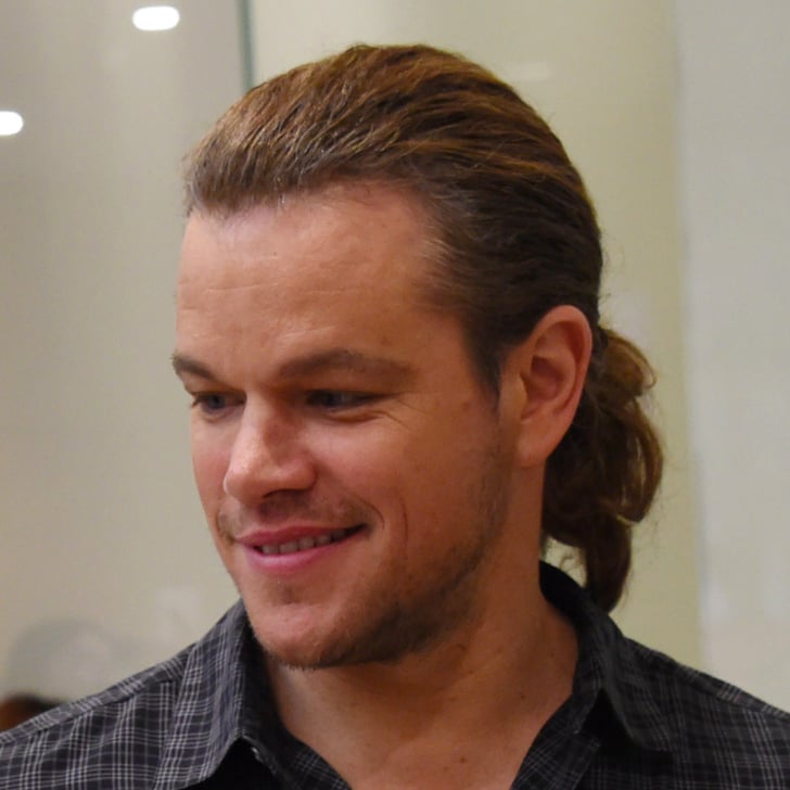Matt Damon S Ponytail Popsugar Celebrity Australia