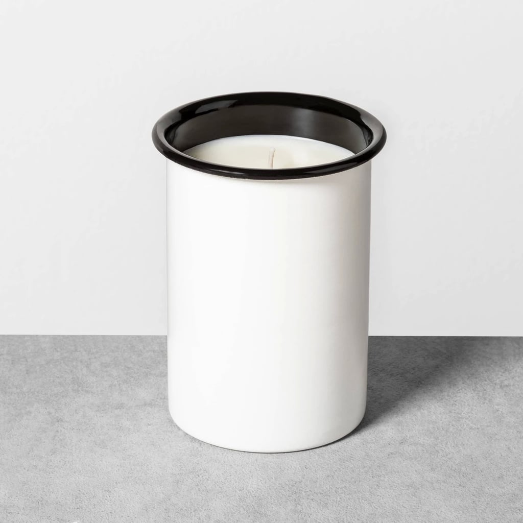 Enamelware Candle in Black Cedar