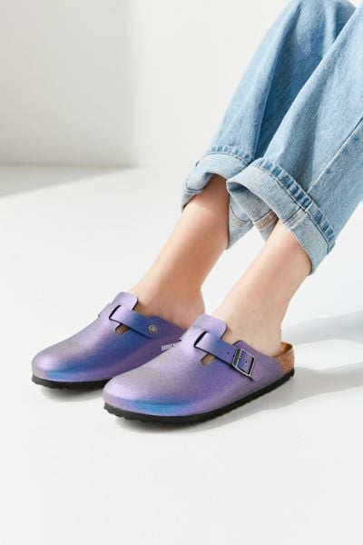 Birkenstock Boston Metallic Clogs