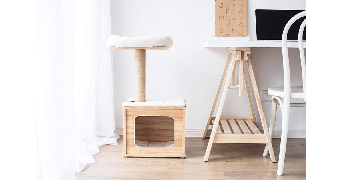 Wooden Cat Tree Condo Cat Trees That Aren't Ugly and Look Great in