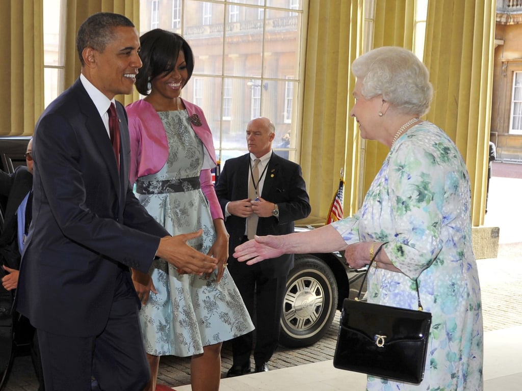 In 2011, Barack and Michelle received a warm welcome from Queen Elizabeth II upon arriving for their two-day state visit in London.