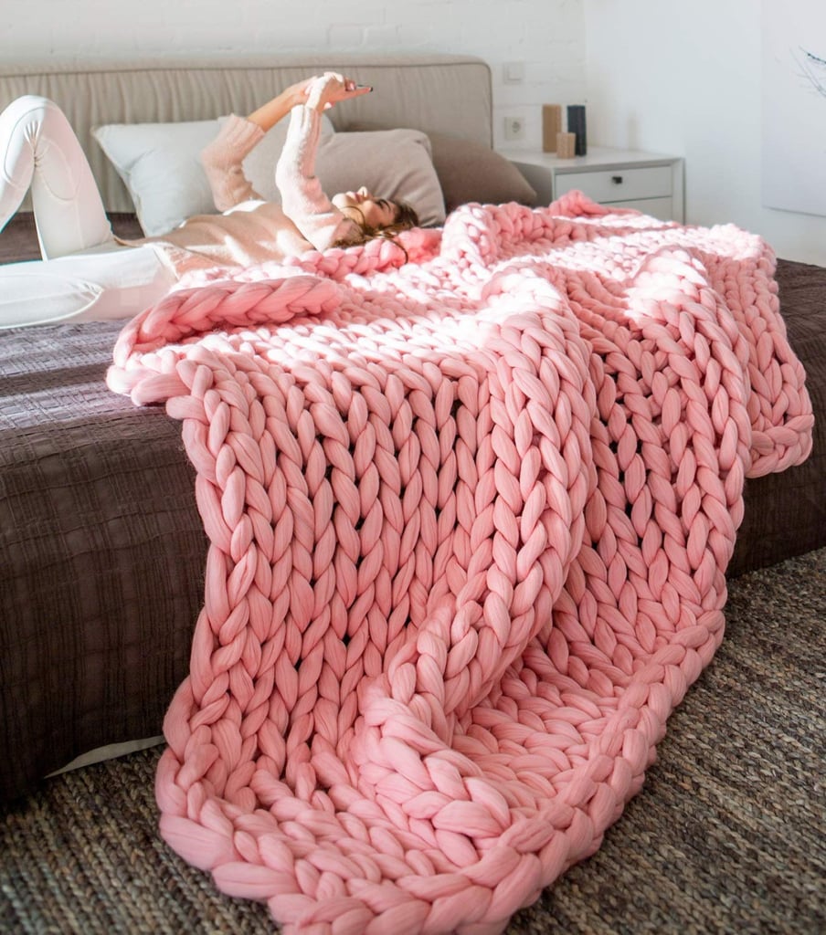 Eacho Chunky Knit Blanket The Best Cozy Products You Can Get For