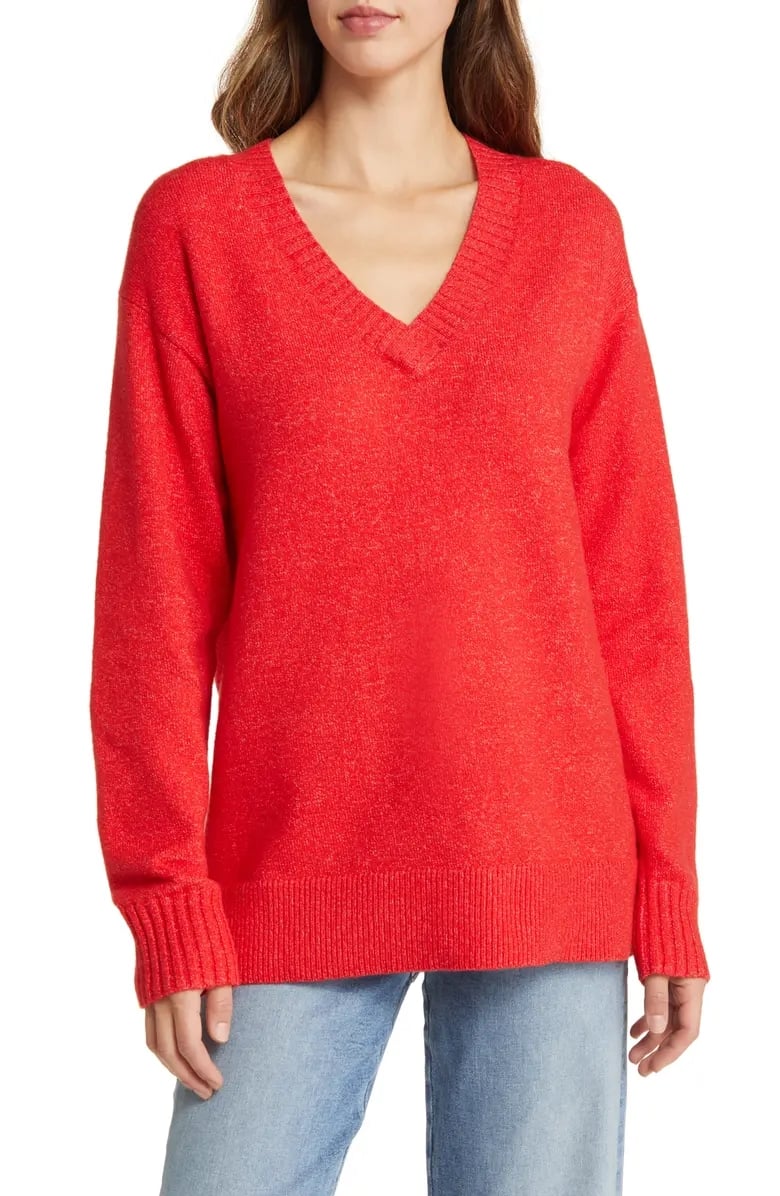 Caslon Relaxed Tunic Sweater
