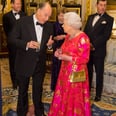 Hot Diggity Dog, Queen Elizabeth — If It Isn't a Gold Metallic Handbag You're Carrying!